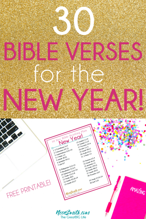 30 Day Bible Reading Plan for the New Year